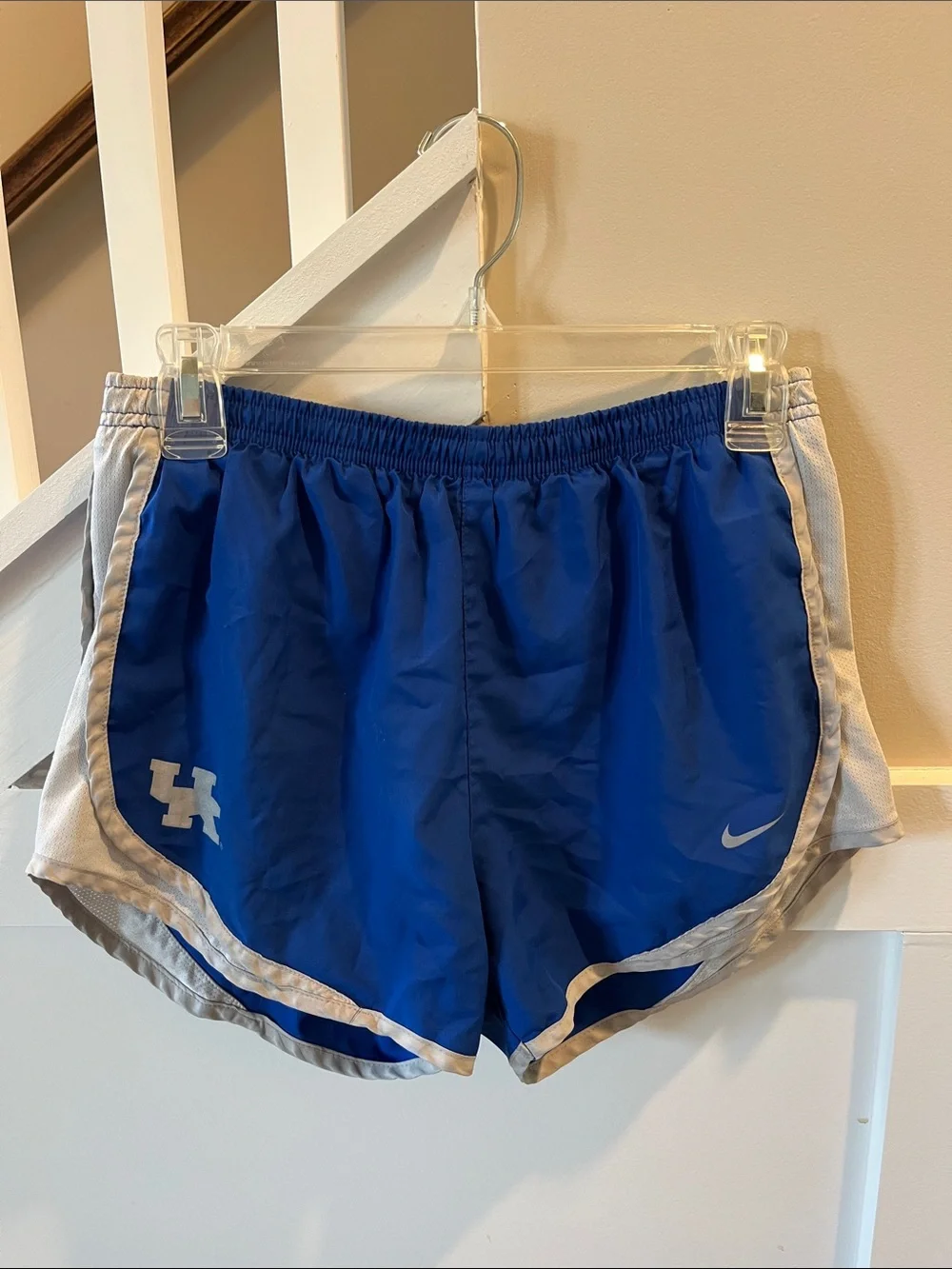 Nike Women's Royal Blue UK Athletic Shorts with White Trim